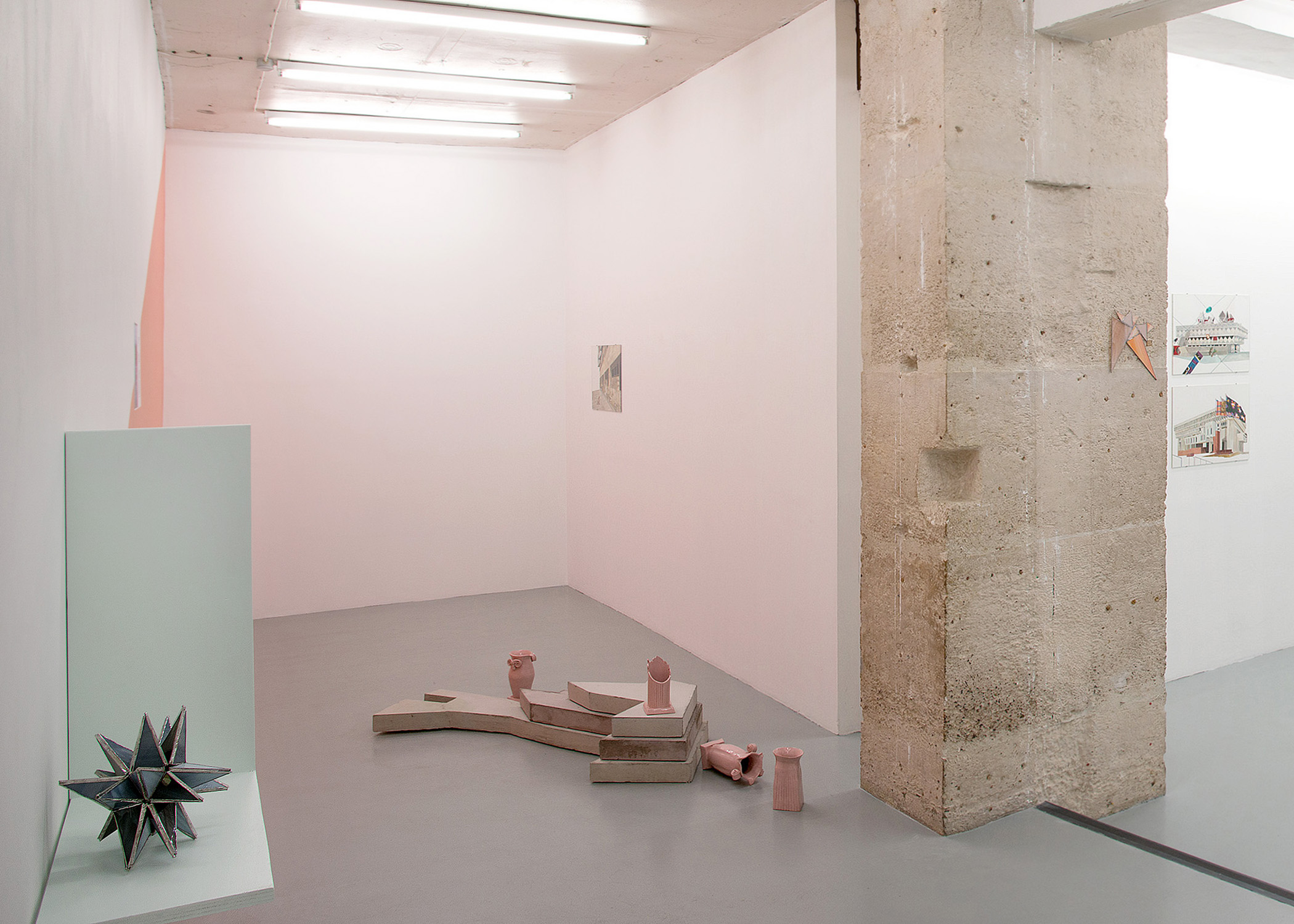Isa Melsheimer, Times are hard but Postmodern, Galerie Jocelyn Wolff, Paris.