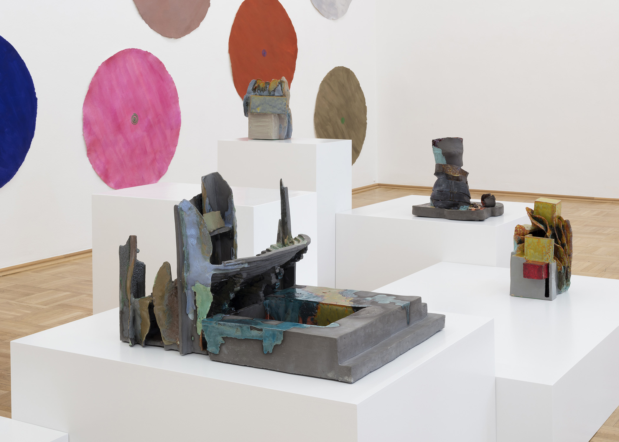 Isa Melsheimer, Via Appia, Galerie Nächst St. Stephan Rosemarie Schwarzwälder, Wien, Austria mit Polly Apfelbaum.