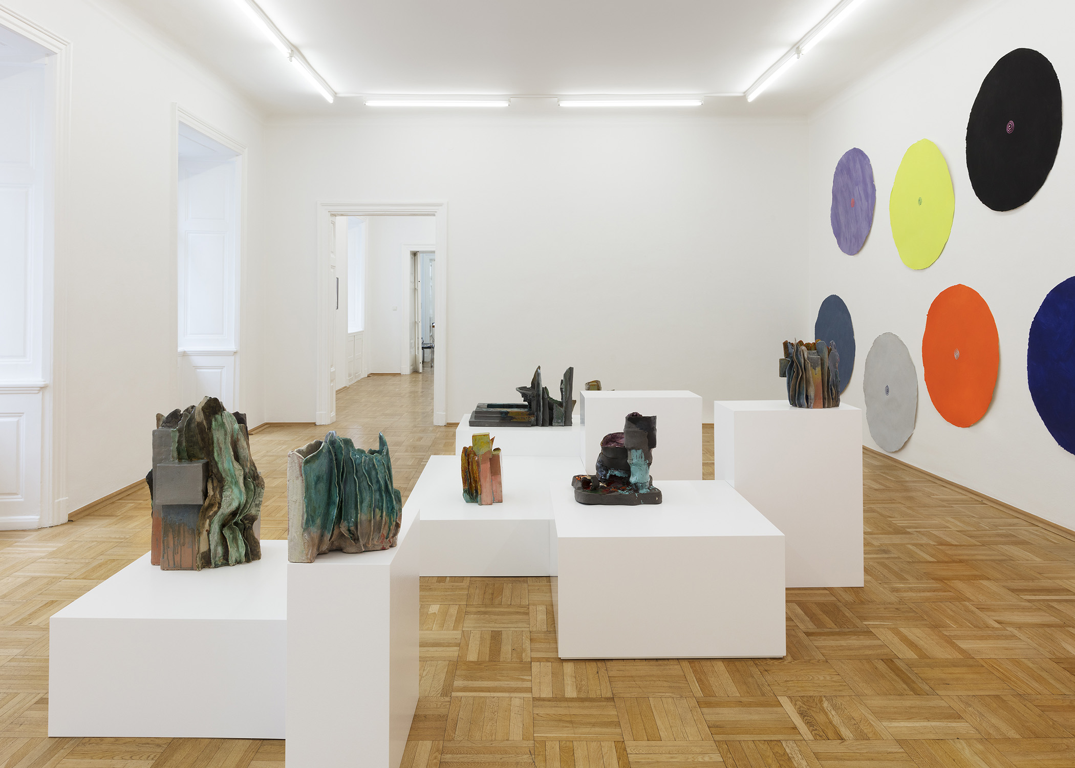 Isa Melsheimer, Via Appia, Galerie Nächst St. Stephan Rosemarie Schwarzwälder, Wien, Austria (mit Polly Apfelbaum) (Kat).