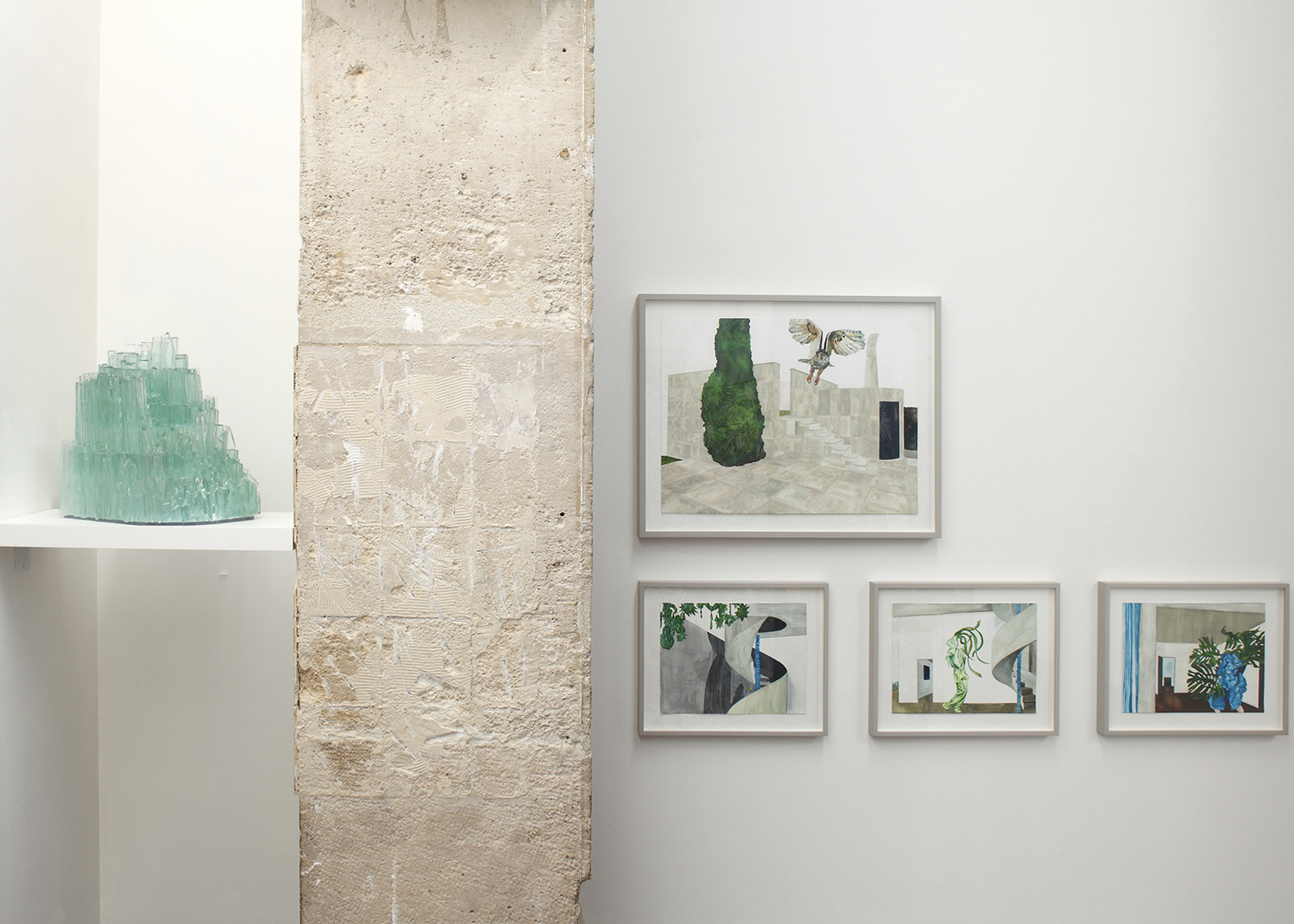 Isa Melheimer, Dachgarten, Galerie Jocelyn Wolff, Paris.