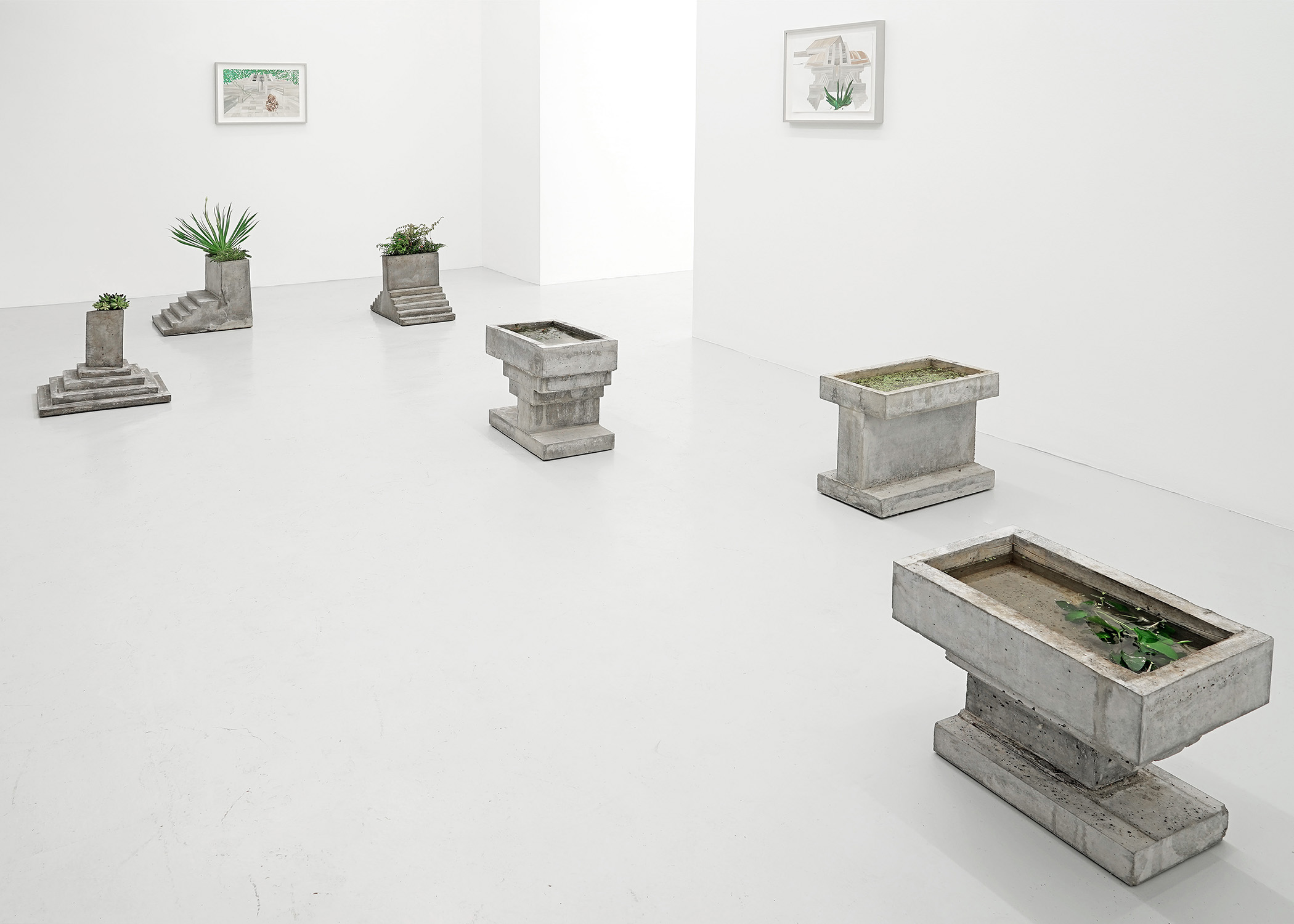 Isa Melsheimer, Crystal Space, Lullin + Ferrari, Zürich, Switzerland.