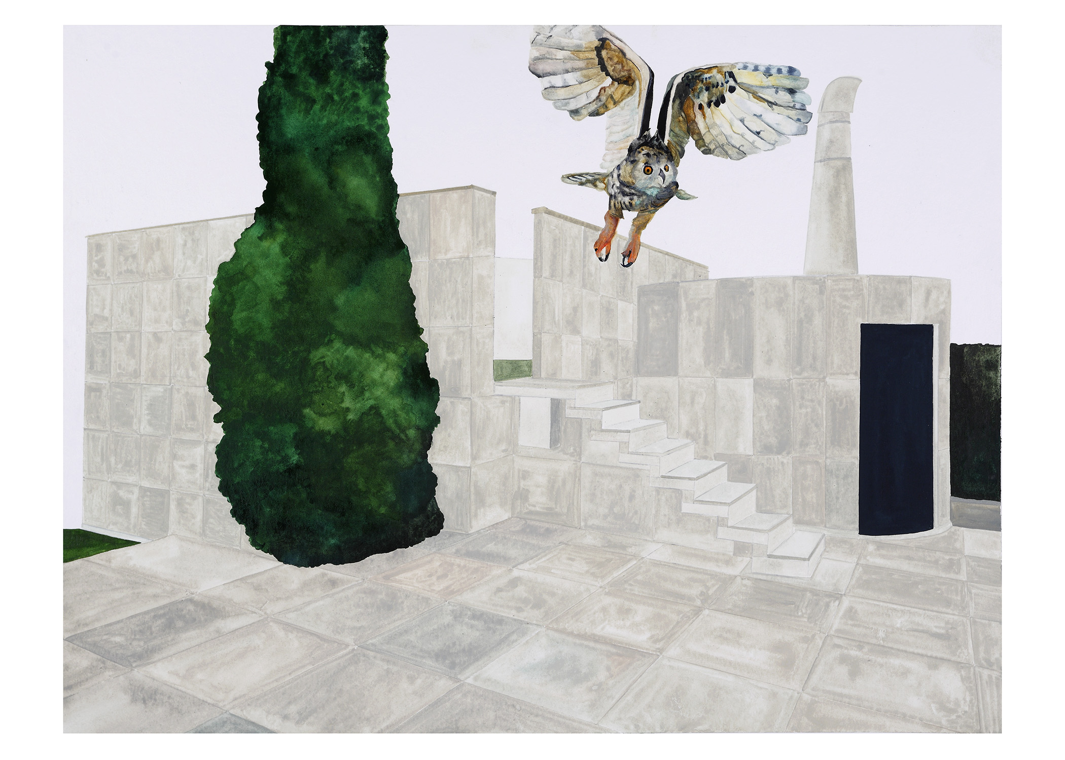 Isa Melheimer, Dachgarten, Galerie Jocelyn Wolff, Paris.