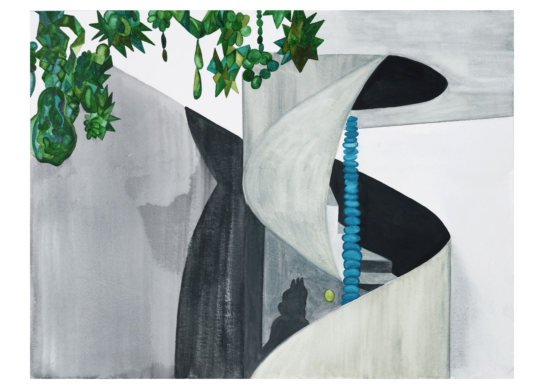 Isa Melheimer, Dachgarten, Galerie Jocelyn Wolff, Paris.