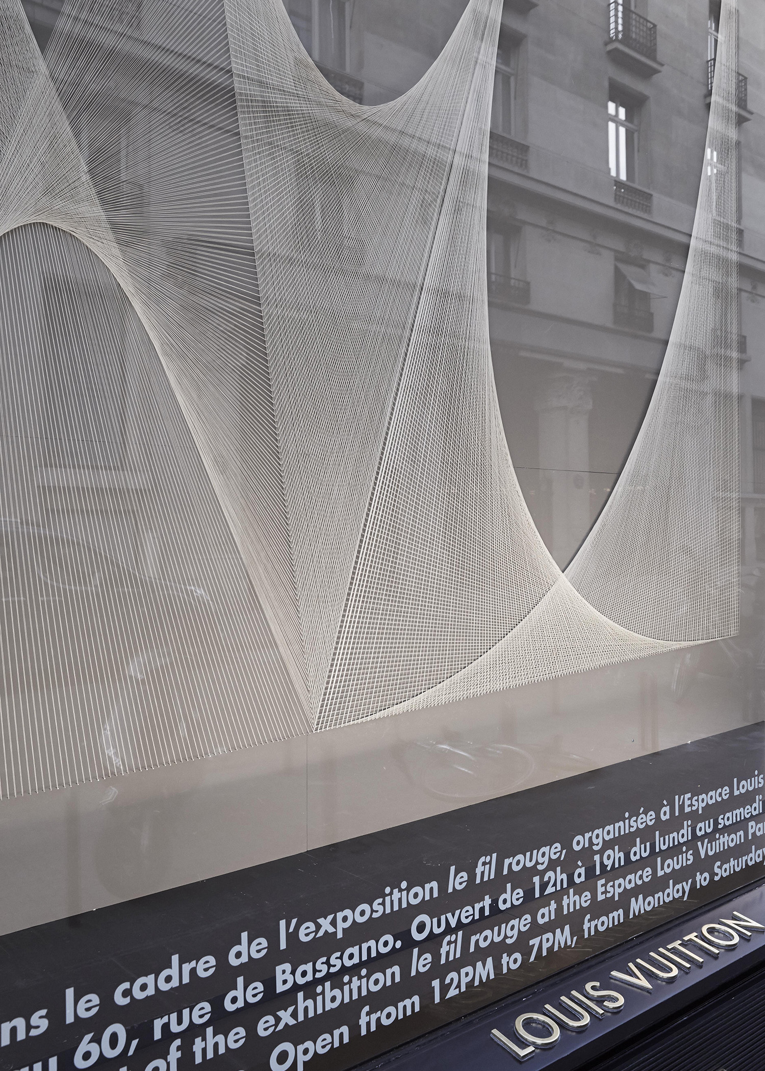 Espace Louis Vuitton, Paris, Le Fil Rouge with Isa Melsheimer.