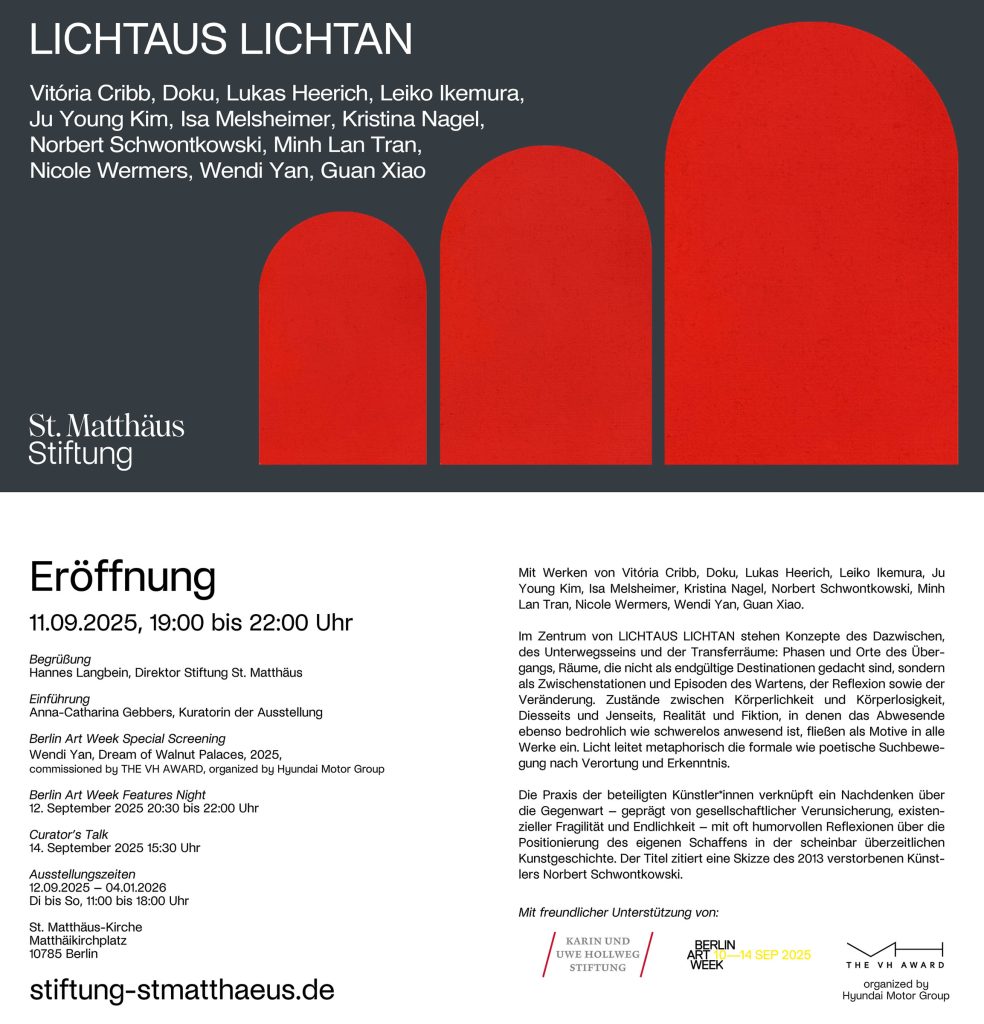 LICHTAUS LICHTAN , Isa Melsheimer.